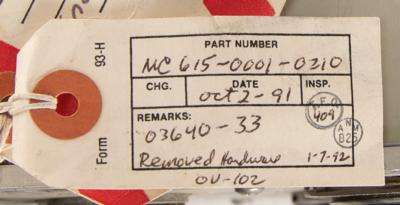 Lot #9590 Space Shuttle Flown General Purpose Computer: CPU and IOP - 20 Missions! - Image 12