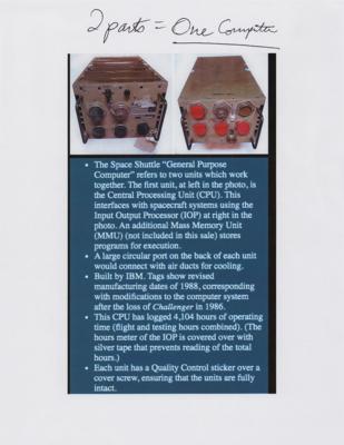 Lot #9590 Space Shuttle Flown General Purpose Computer: CPU and IOP - 20 Missions! - Image 14