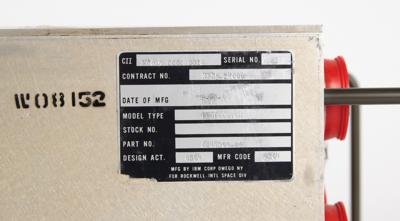 Lot #9590 Space Shuttle Flown General Purpose Computer: CPU and IOP - 20 Missions! - Image 5