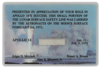 Lot #9348 Apollo 14 Flown Safety Line - Image 1