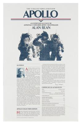 Lot #9263 Apollo 12 Signed Lithograph: 'Kissing the Earth' - Image 5