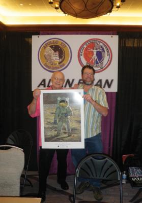 Lot #9281 Alan Bean (2) Signed Giclee Prints: 'First Men' - Image 5