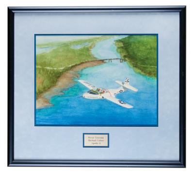 Lot #9256 Michael Collins Signed Original Painting: 'River Crossing' - Image 2