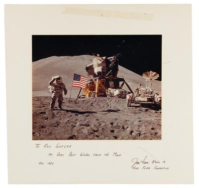 Lot #9402 Jim Irwin Signed Photograph - Image 1