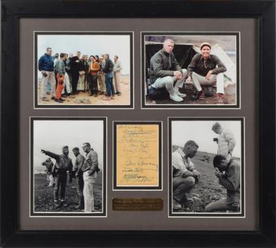 Lot #9485 Apollo Geology Training Signatures - Image 1