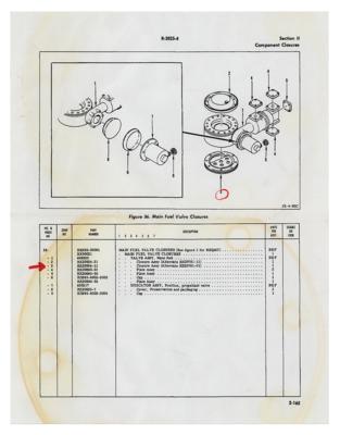 Lot #9113 Rocketdyne J-2 Rocket Engine Main Fuel and LOX Valve Closures/Covers - Image 9