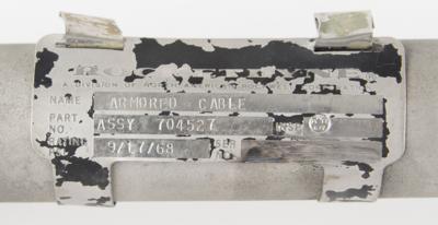 Lot #9133 Rocketdyne 1968 F-1 Rocket Engine Flight Instrumentation Armored Cable Assembly - Image 4