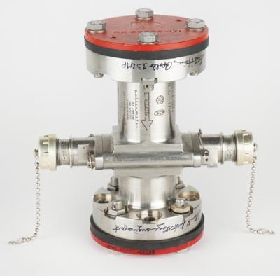 Lot #9325 Fred Haise Signed Saturn V Engine Component - Image 5