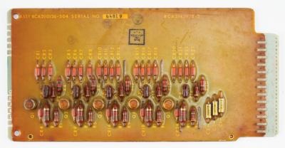 Lot #9132 RCA 110A Saturn Ground Control Computer Board with Booklet - Image 1