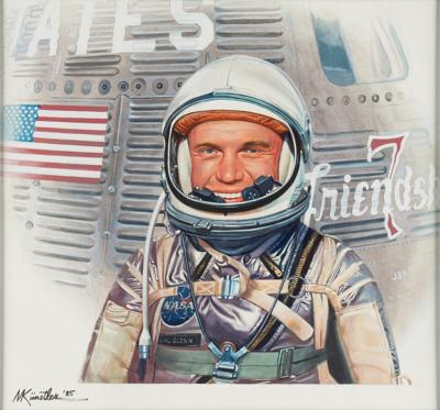 Lot #9705 Mort Kunstler Original Painting of John Glenn - Image 1