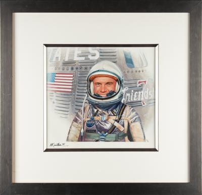 Lot #9705 Mort Kunstler Original Painting of John Glenn - Image 3