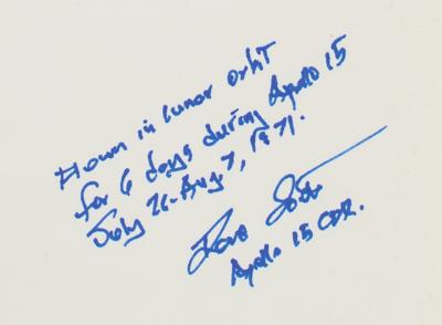 Lot #9383 Dave Scott's Apollo 15 Flown CSM G&C Checklist - Image 2