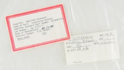 Lot #9666 High Energy Astronomy Observatory (7) AluminizedPolyimide MLI Blankets - Image 2