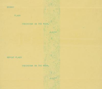 Lot #9201 Apollo 11 Moon Landing Teletype Roll - Image 5