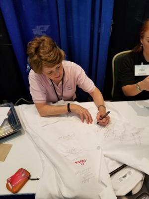 Lot #9490 Omega Lab Coat Signed by (9) Astronauts - Image 9