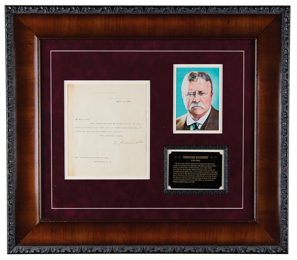 Theodore Roosevelt Typed Letter Signed, image size:1000x877