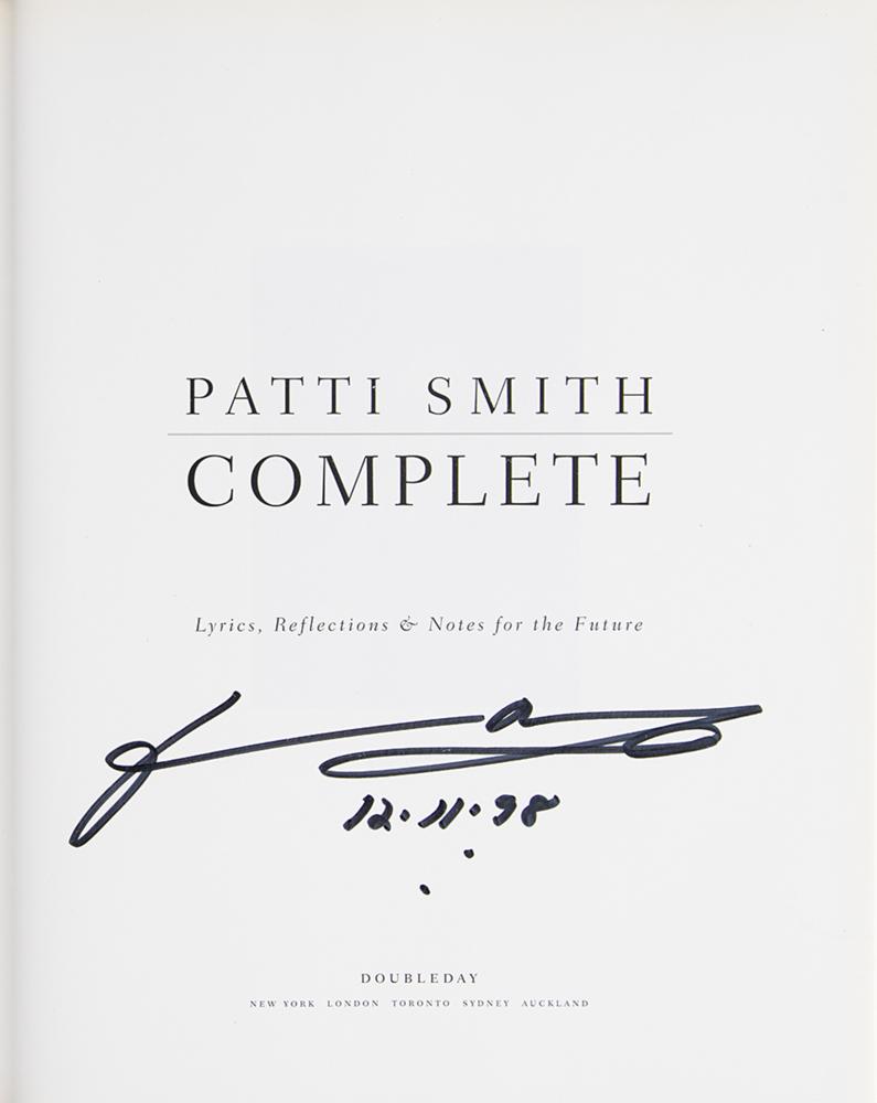 Patti Smith (5) Signed Items | RR Auction