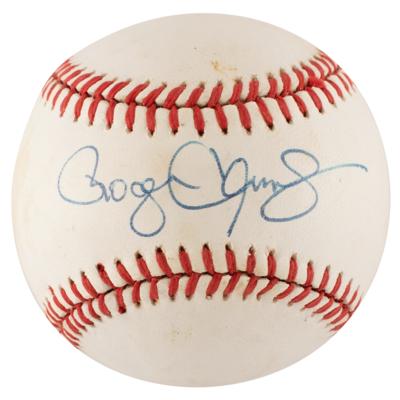 Lot #719 Cy Young Winners: Clemens, Gooden, and Johnson (3) Signed Baseballs - Image 1