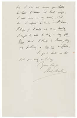 Lot #503 Bret Harte Autograph Letter Signed - Image 2
