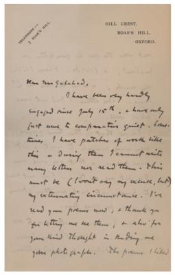 Lot #508 John Masefield: Masefield writes to 