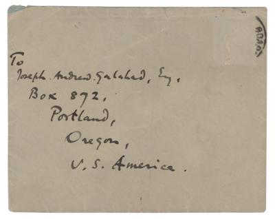 Lot #508 John Masefield: Masefield writes to 