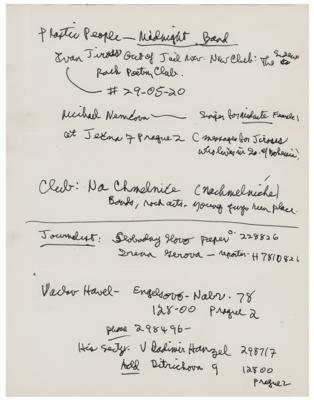 Lot #501 Allen Ginsberg Autograph Note Signed - Image 3