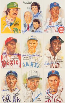 Lot #699 Baseball Hall of Fame (30) Signed Perez-Steele Cards - Image 1