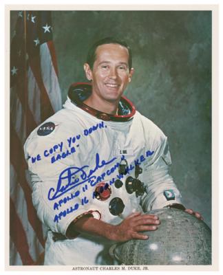 Lot #411 Charlie Duke Signed Photograph - Image 1