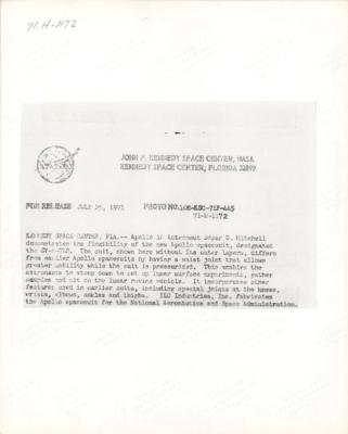 Lot #426 Edgar Mitchell Signed Photograph - Image 2