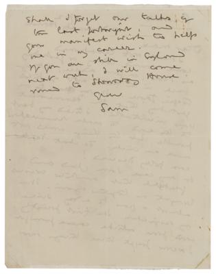 Lot #133 King Edward VIII: Samuel Hoare Autograph Letter Signed - Image 2