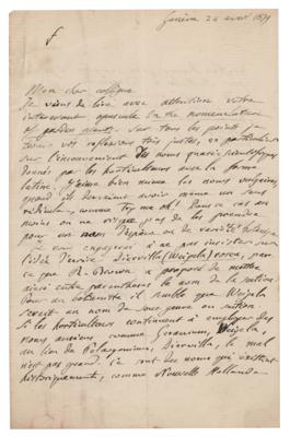 Lot #170 Alphonse Pyramus de Candolle Autograph Letter Signed - Image 1