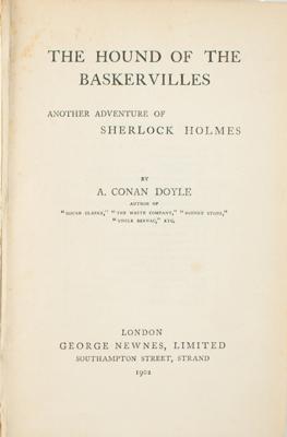 Lot #476 Arthur Conan Doyle Signature and 'Hound of the Baskervilles' First Edition - Image 2