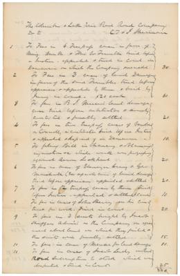 Lot #289 John Sherman Autograph Document Signed - Image 1