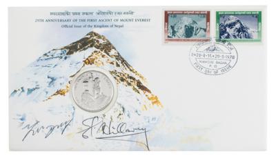 Lot #211 Edmund Hillary and Tenzing Norgay Signed Commemorative Cover - Image 1
