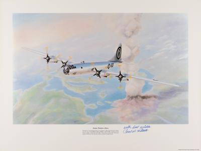 Lot #366 Enola Gay: Paul Tibbets Signed Print - Image 1