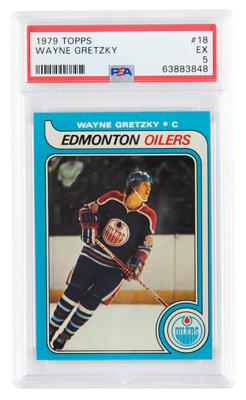 Lot #958 1979 Topps #18 Wayne Gretzky RC PSA EX 5 Hockey Card - Image 1