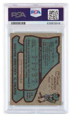 Lot #958 1979 Topps #18 Wayne Gretzky RC PSA EX 5 Hockey Card - Image 2
