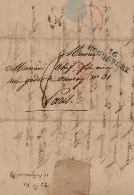 Lot #361 Abel Aubert du Petit-Thouars Autograph Letter Signed - Image 3
