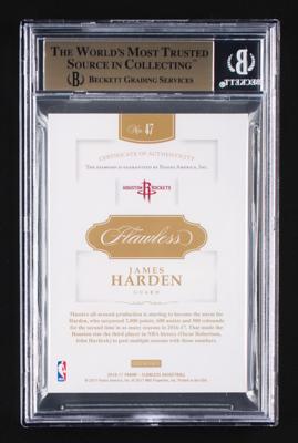 Lot #884 2016-17 Panini Flawless Diamond James Harden (25/25) BGS GEM MINT 9.5 Basketball Card - Image 2
