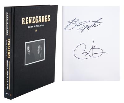 Lot #84 Barack Obama and Bruce Springsteen Signed Book - Image 1