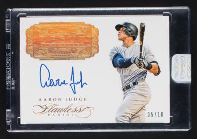 Lot #832 2017 Panini Flawless Debut Signatures Aaron Judge Autograph (5/10) Baseball Card - Image 1