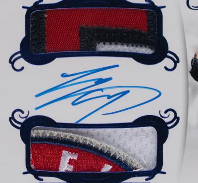 Lot #850 2018 Panini Flawless Sapphire Shohei Ohtani Autograph/Dual Patch (11/15) - Image 3
