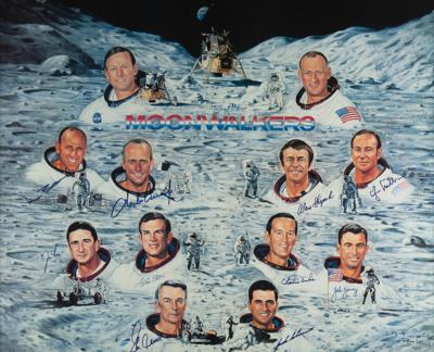 Lot #400 Moonwalkers (11) Signed Lithograph Lithograph - Image 1