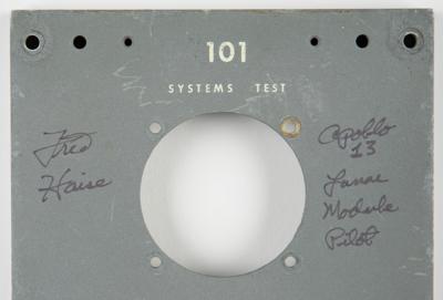Lot #416 Fred Haise Signed Apollo CM Panel - Image 2