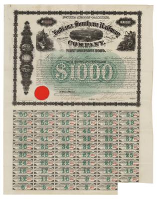Lot #299 Samuel J. Tilden Signed Mortgage Bond - Image 2