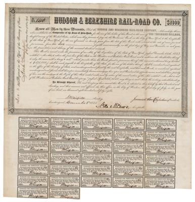 Lot #7 Millard Fillmore Signed Bond - Image 1