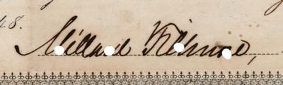 Lot #7 Millard Fillmore Signed Bond - Image 2