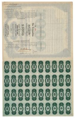 Lot #207 E. H. Harriman Signed Fernandina and Jacksonville Railroad Company Bond - Image 2