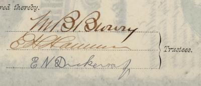 Lot #207 E. H. Harriman Signed Fernandina and Jacksonville Railroad Company Bond - Image 3