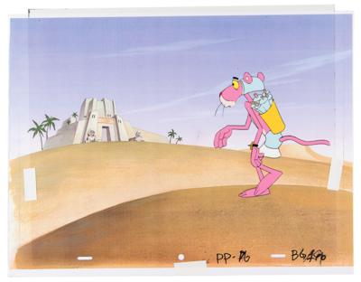 Lot #470 Pink Panther Production Cel and Matching Drawing - Image 1